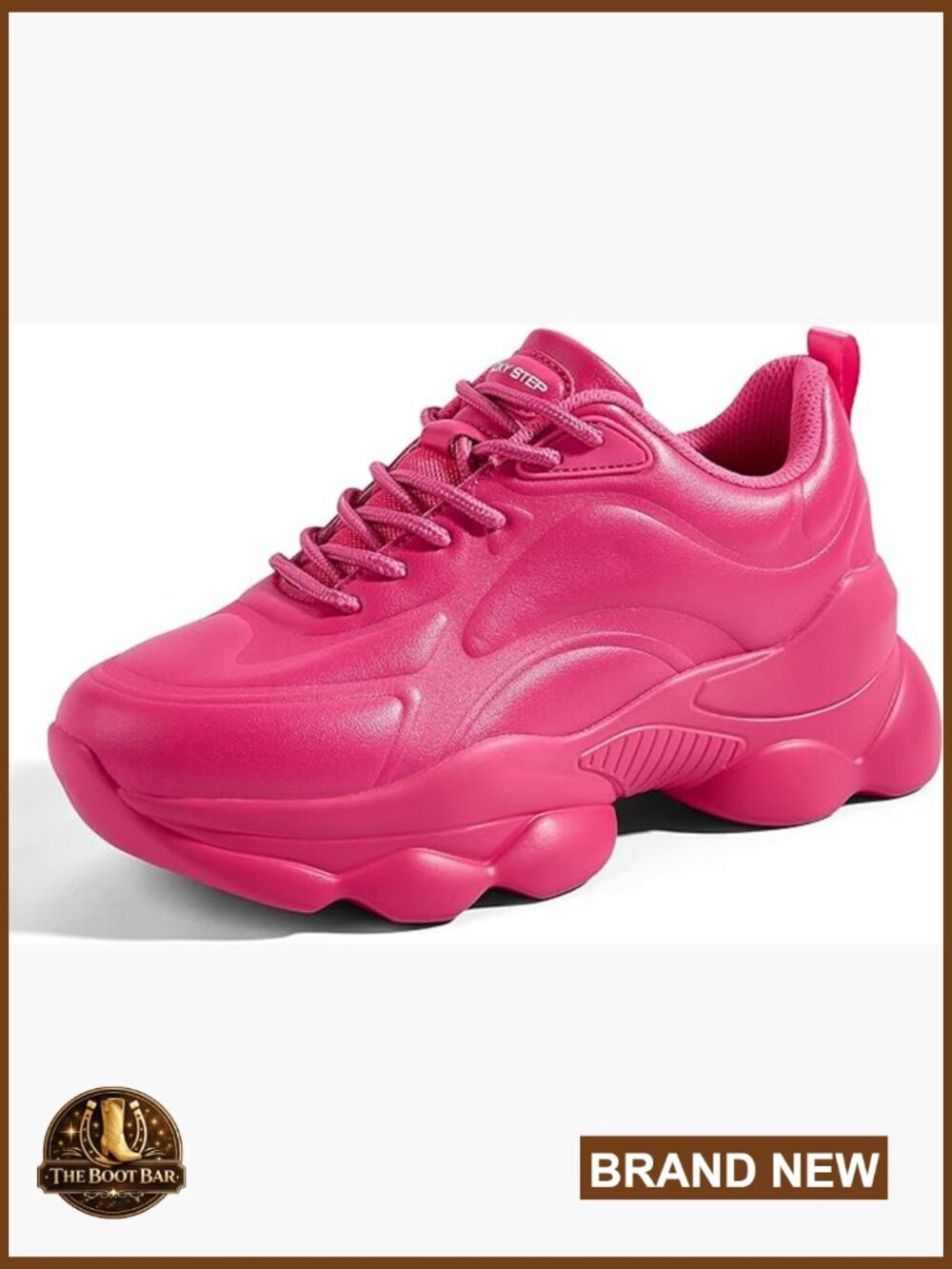 Chunky Sneakers Platform Walking Shoes Sparkly Rhinestone Rope Casual